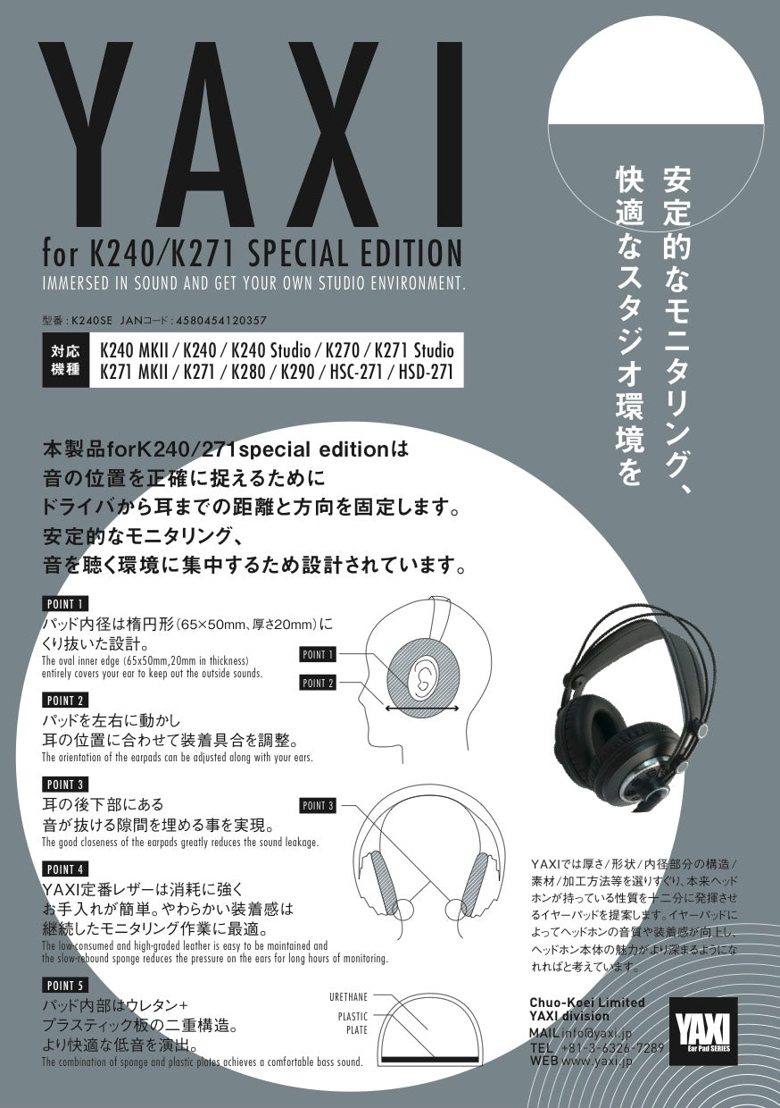 YAXI K240/K271 Earpads