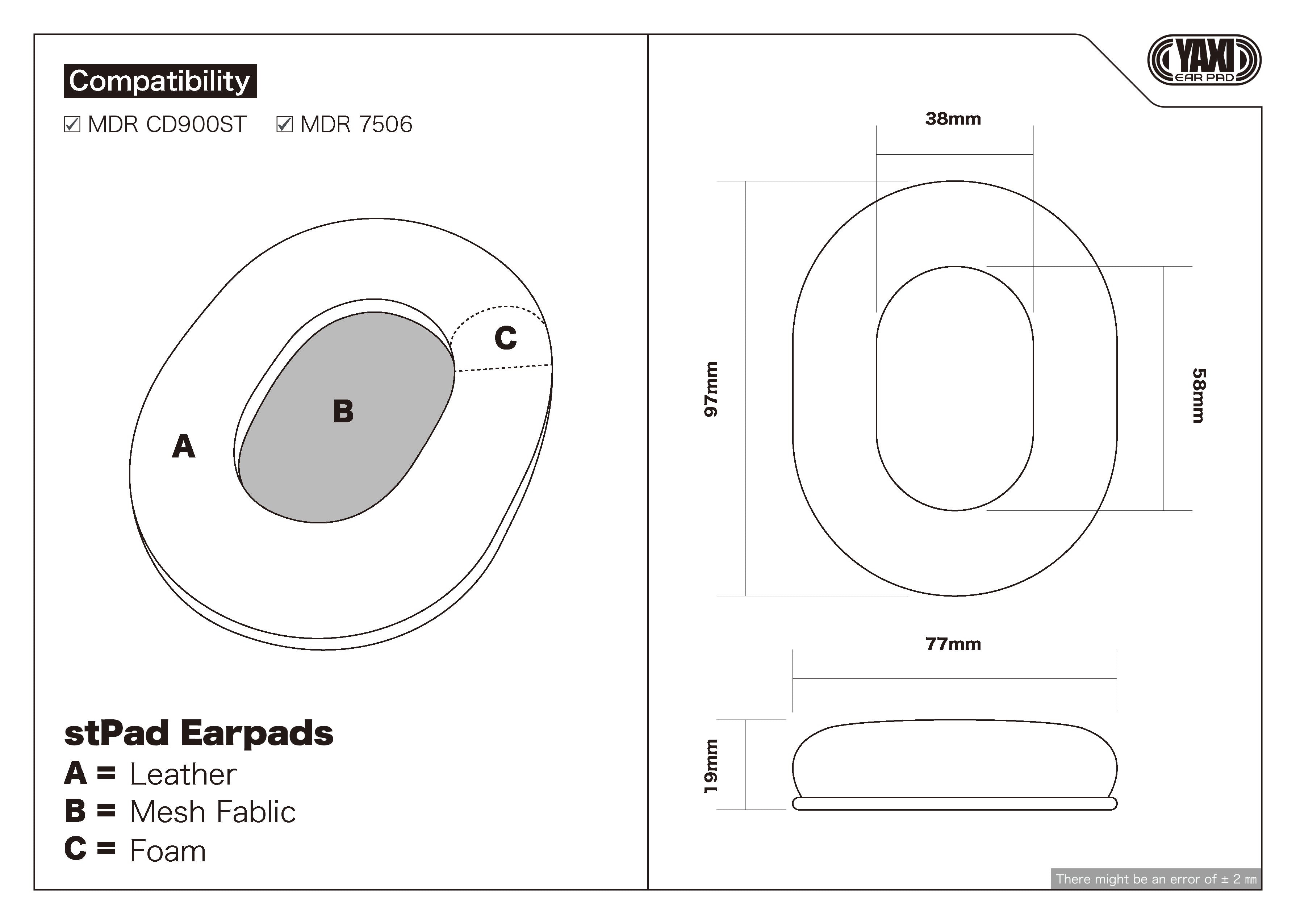 YAXI stPad Earpads