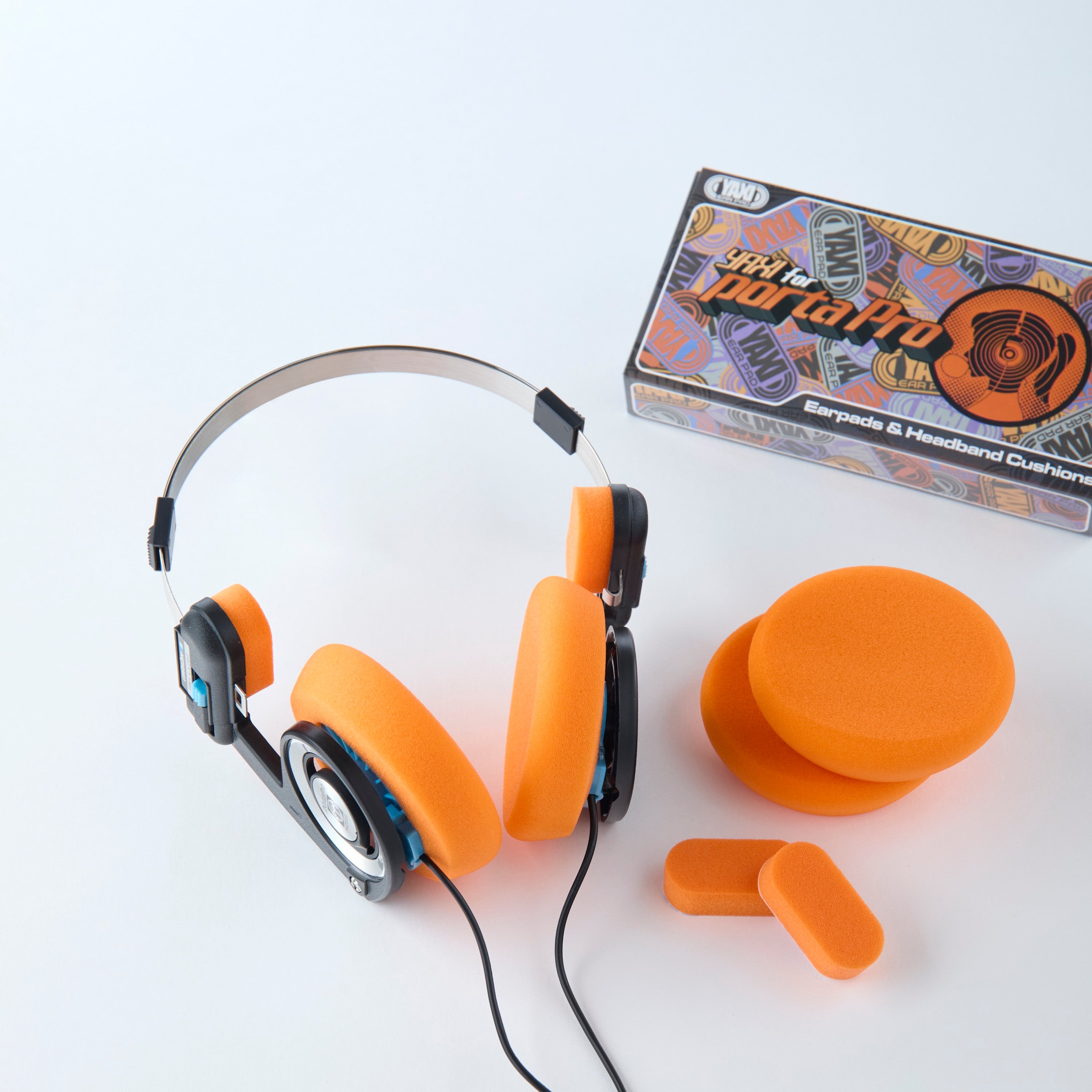 ですぼ ModRetro x Koss Porta Pro (orange) + Yaxi pads : r/headphones